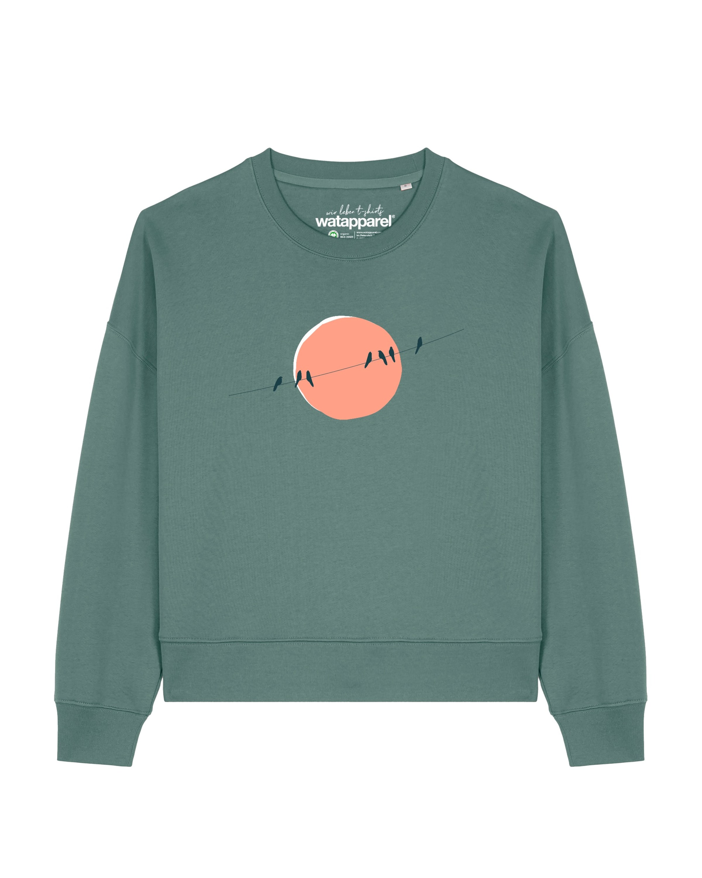 Watapparel Sweatshirt 'Countryside 01 ' in Groen: voorkant