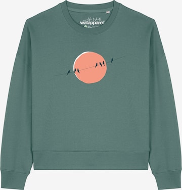 Sweat-shirt 'Countryside 01 ' Watapparel en vert : devant