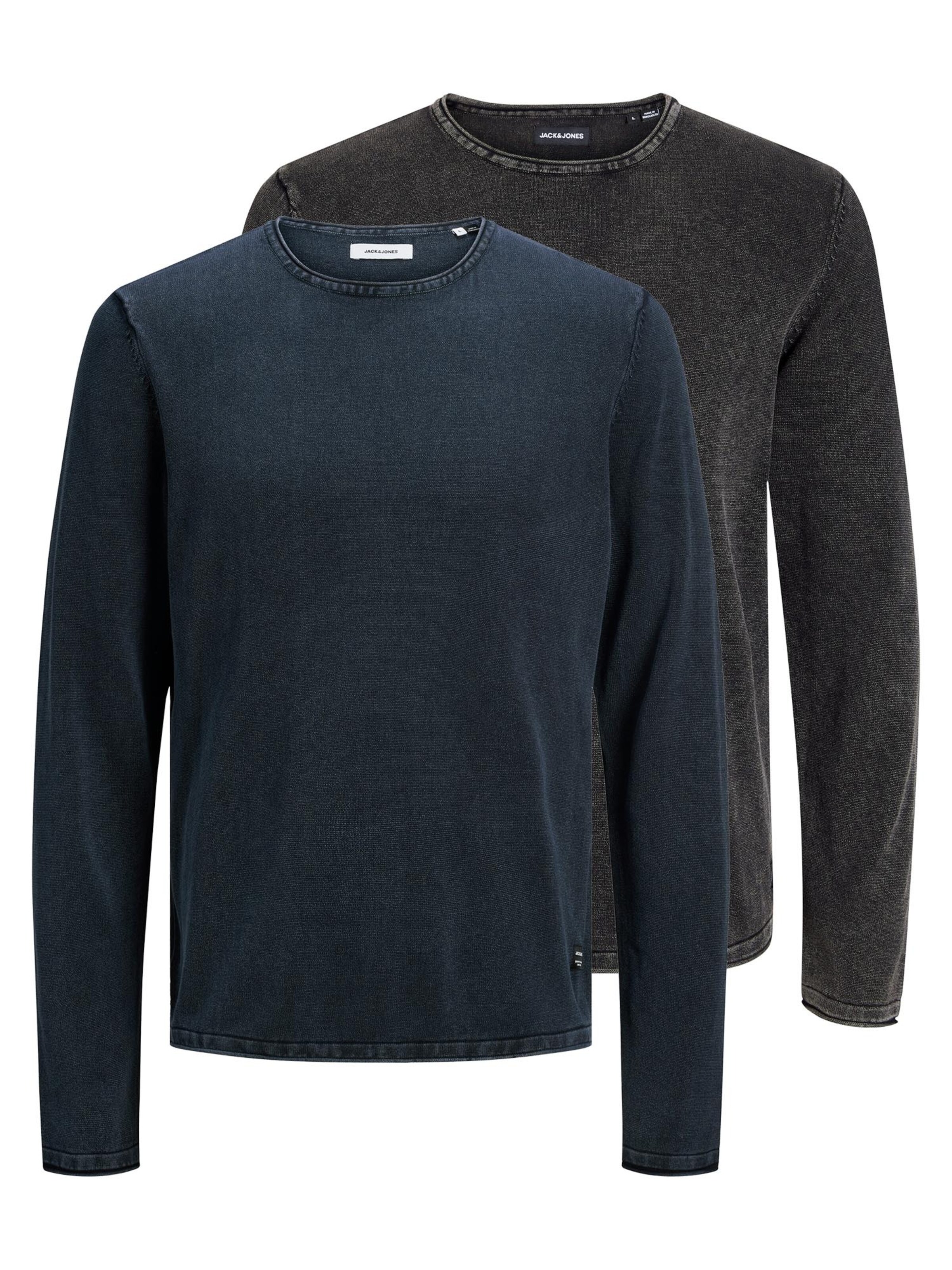 JACK & JONES Sweater 'Leo' in Black: front