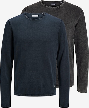 JACK & JONES Sweater 'Leo' in Black: front