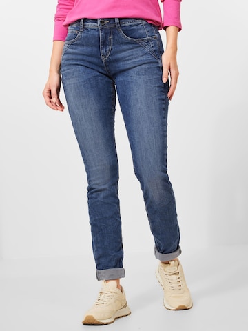 Coupe slim Jean STREET ONE en bleu : devant