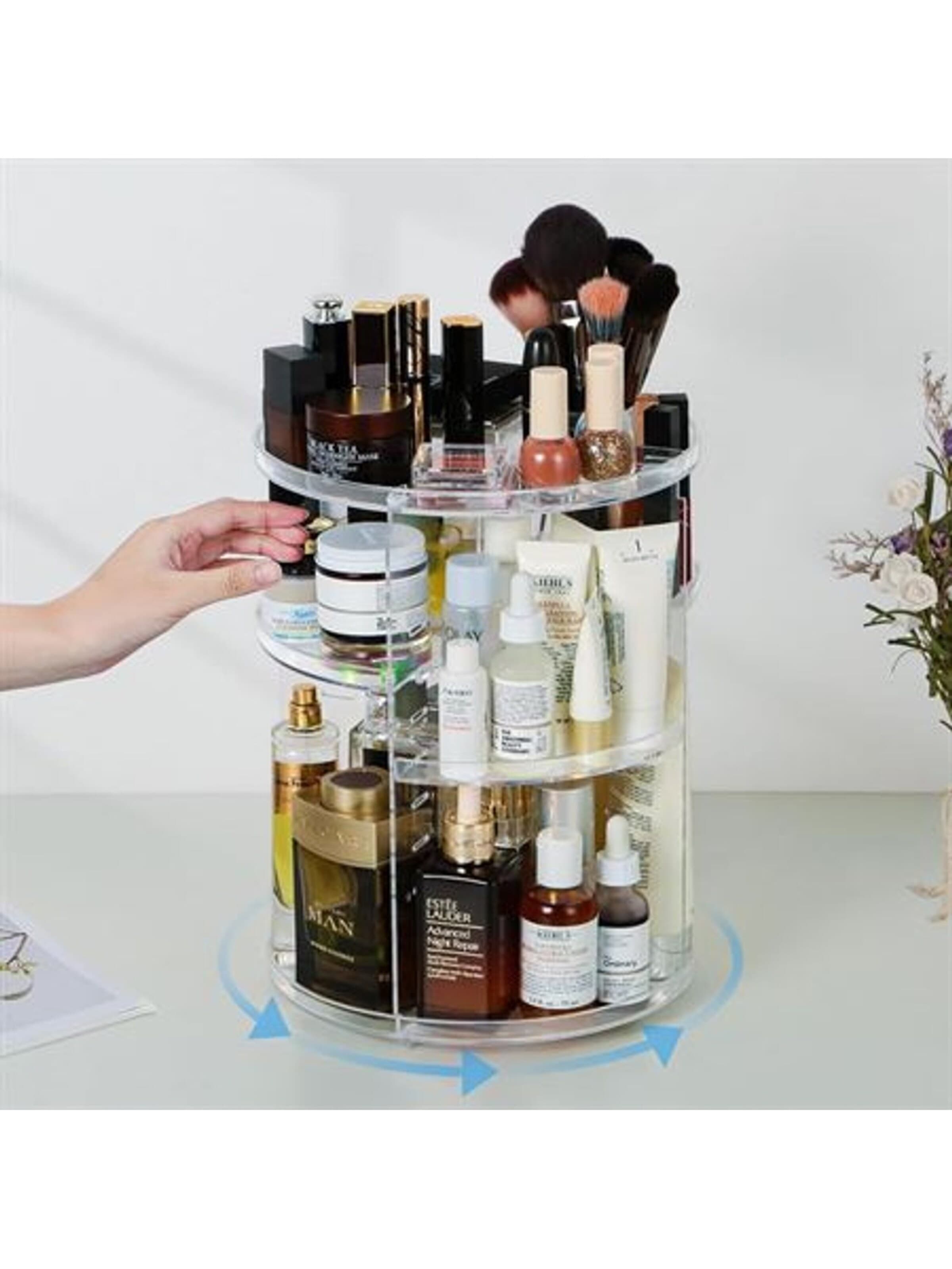 Boîte à bijoux 'UNIQ 360 degree rotating organiser - Clear' UNIQ Beauty en transparent