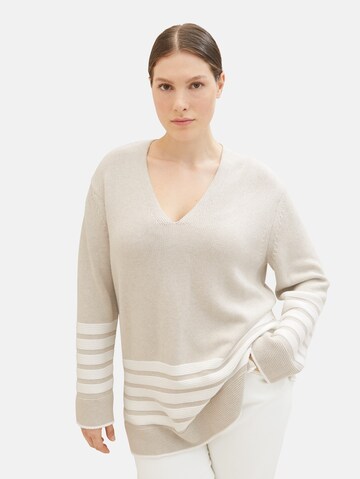 Pull-over Tom Tailor Women + en beige