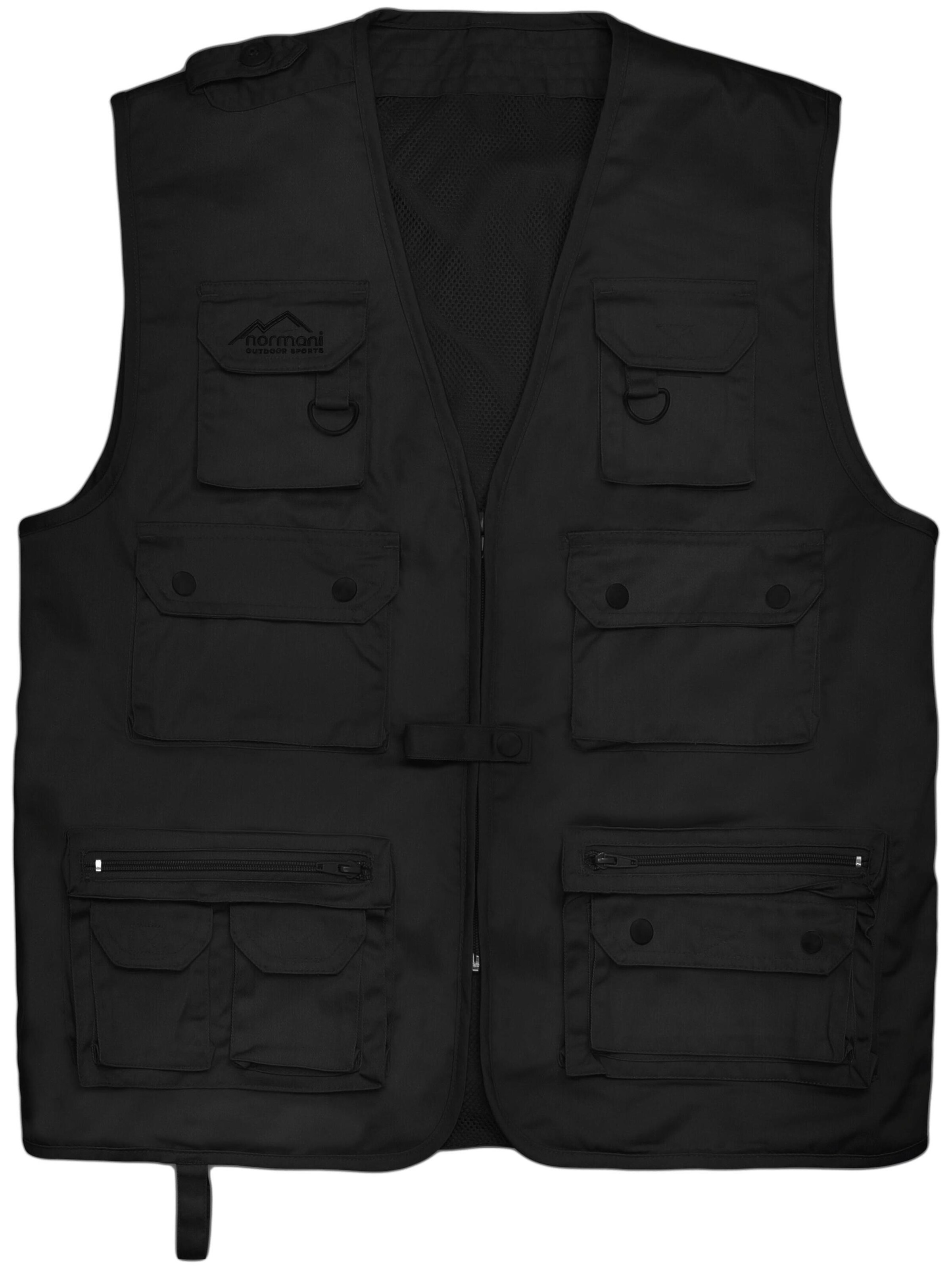 Gilet de sport 'Vachelia' normani en noir : devant