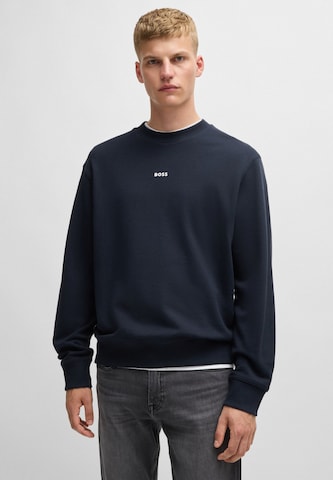 BOSS Sweatshirt in Blau: Vorderseite