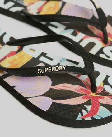 Tongs Superdry en noir