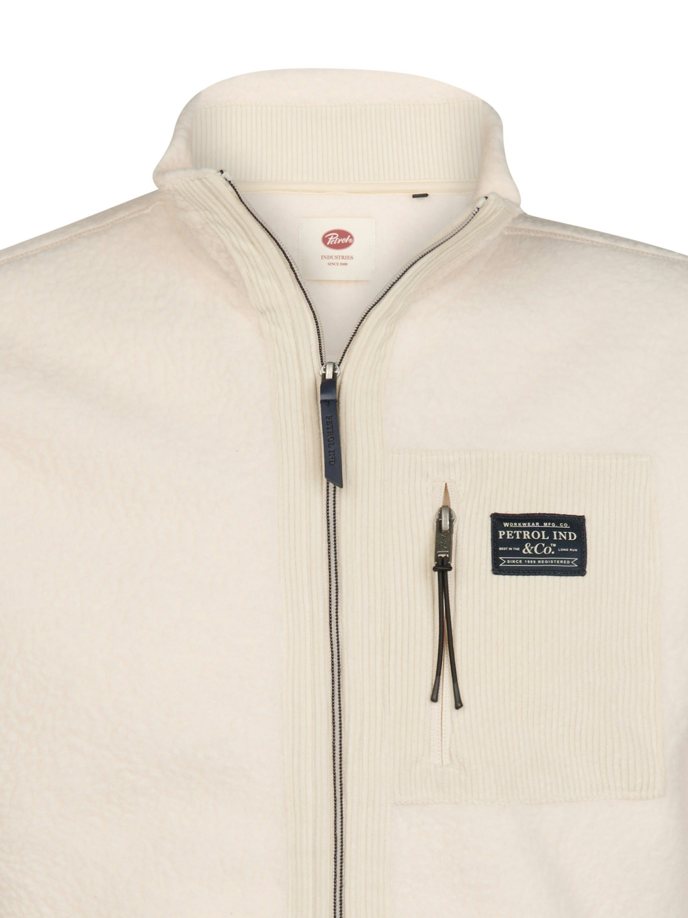 Petrol Industries Fleece Jacket in White