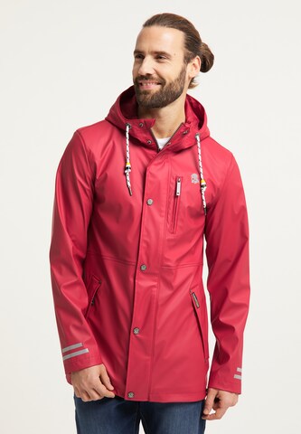 Schmuddelwedda Between-Season Jacket in Red: front