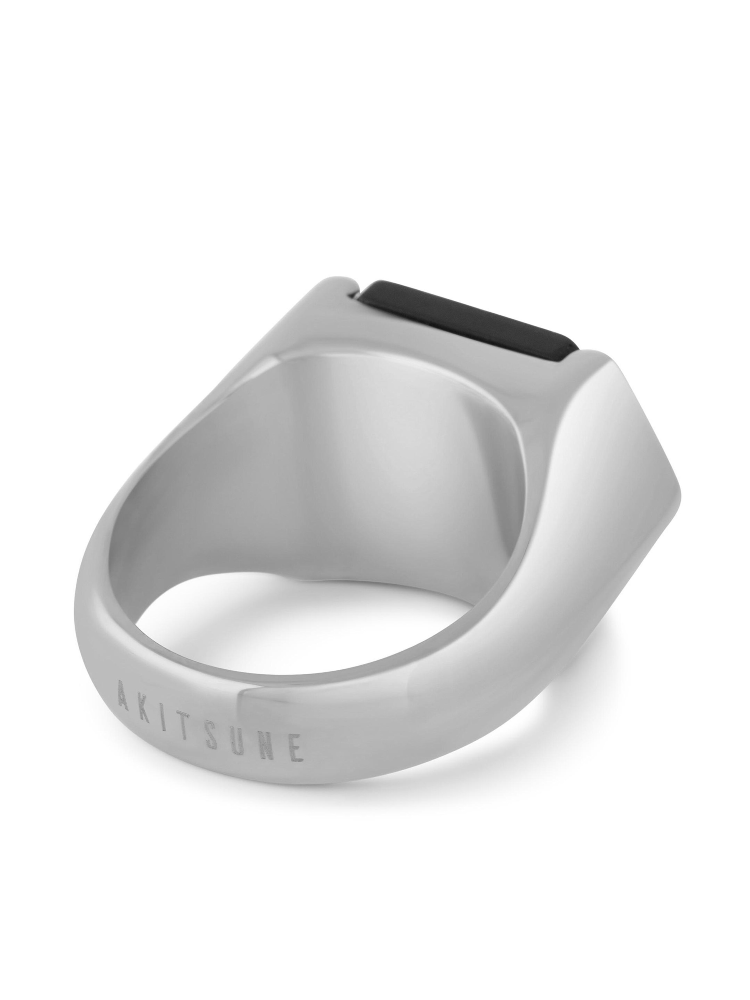 Akitsune Ring 'Abyss' in Silver