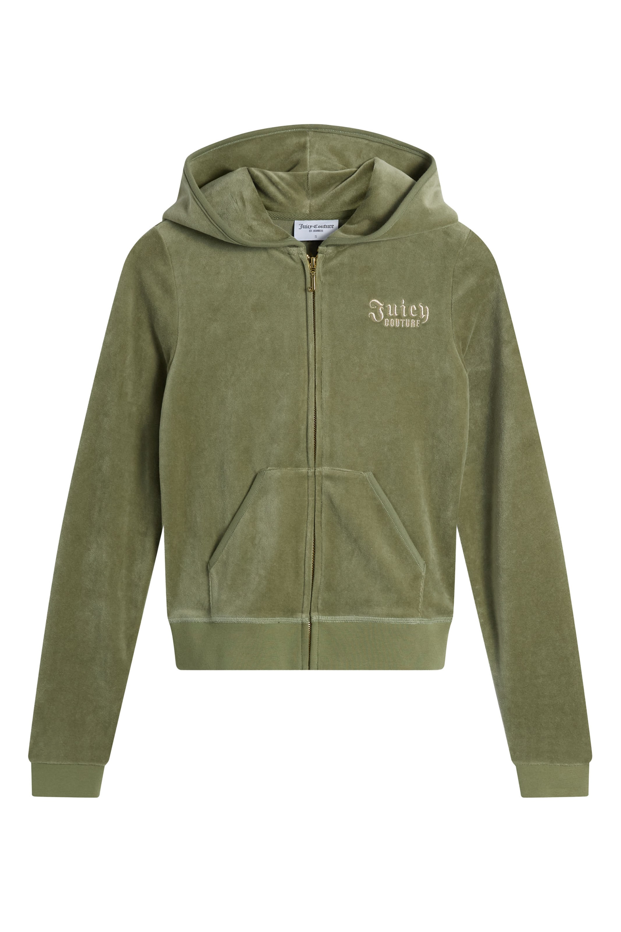 Juicy Couture Sweatjacke in Grün: Vorderseite