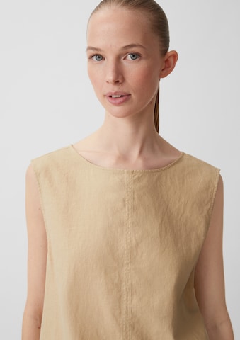 Camicia da donna di comma casual identity in beige: frontale