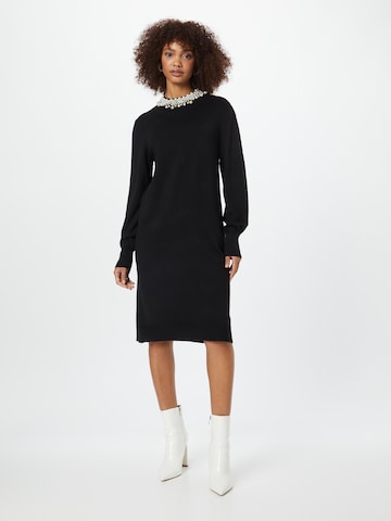 Wallis Knitted dress in Black: front