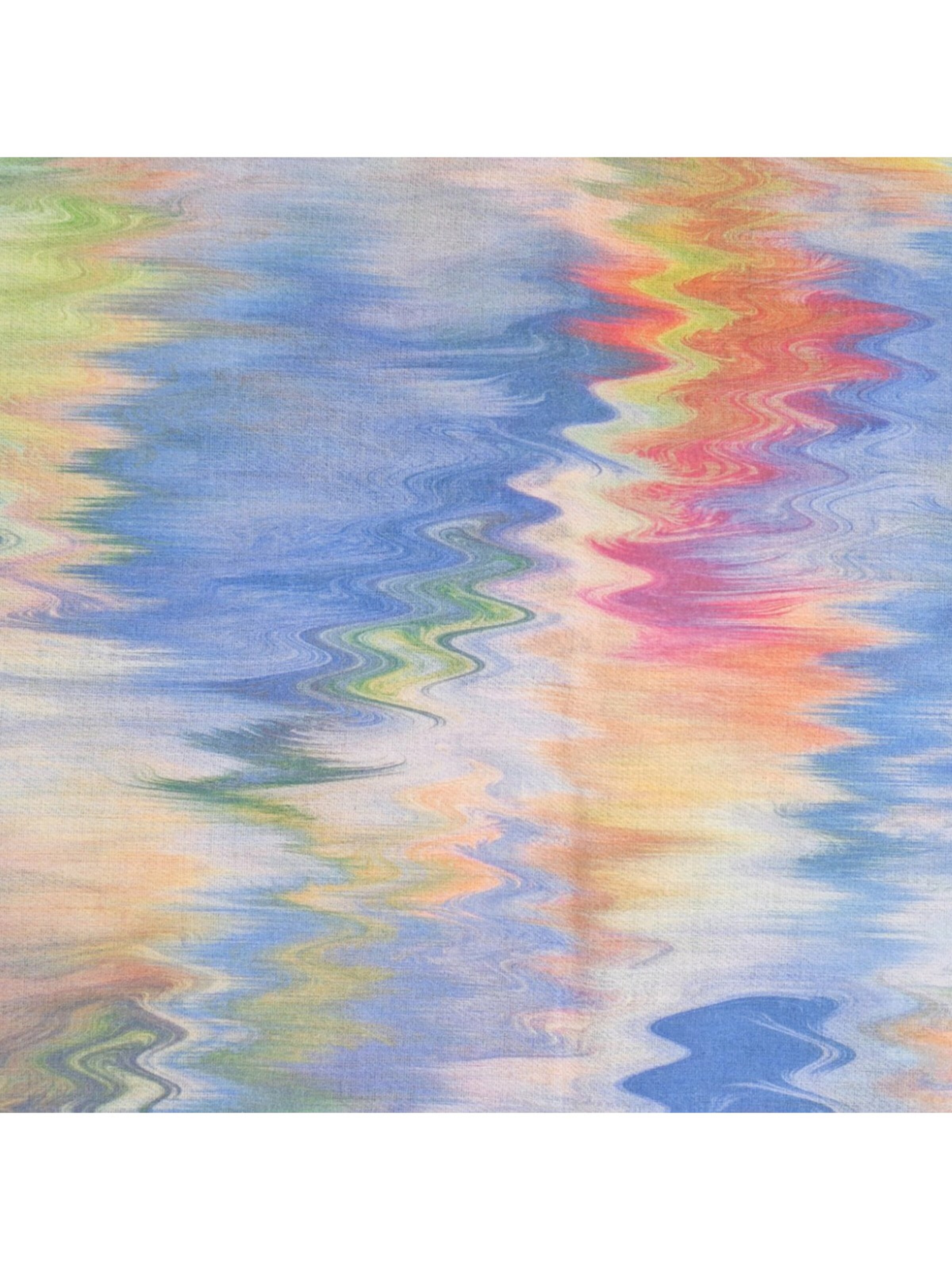 styleBREAKER Schal 'Loop Schal mit Aquarell Wellenmuster'‌‌‌ in Blau