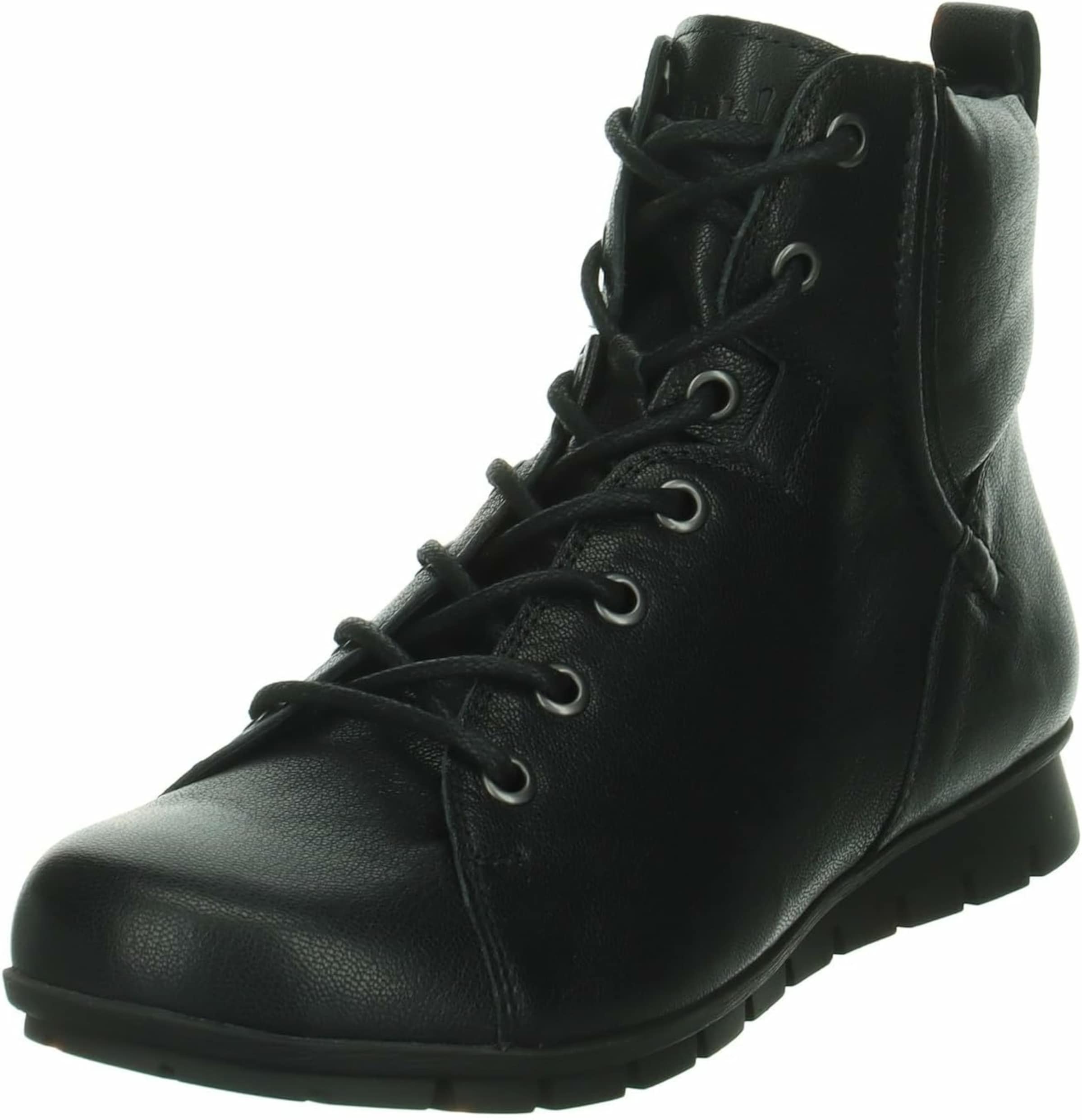 THINK! Schnürstiefel in Schwarz: Vorderseite