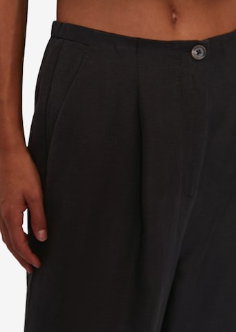 Marc O'Polo DENIM Regular Pleat-Front Pants in Black