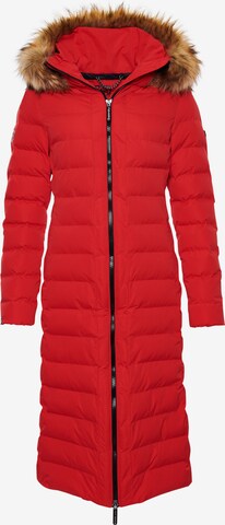 Manteau d’hiver Superdry en rouge : devant