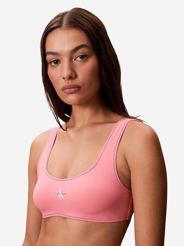 Classico Bikini 'BRALETTE LV00Q61100' di Calvin Klein Jeans in rosa: frontale