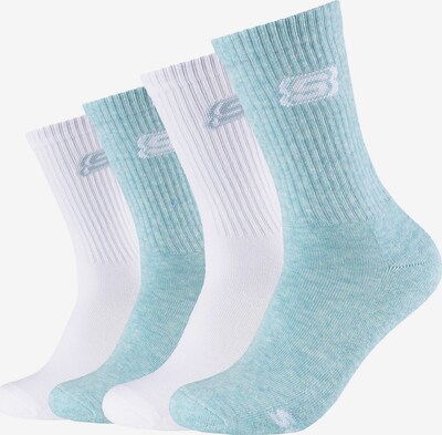 SKECHERS Socken in türkis / weiß, Produktansicht