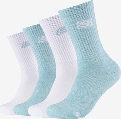 SKECHERS Socken in türkis / weiß, Produktansicht