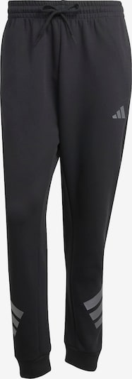 ADIDAS SPORTSWEAR Urheiluhousut 'FI' värissä hopeanharmaa / musta, Tuotenäkymä