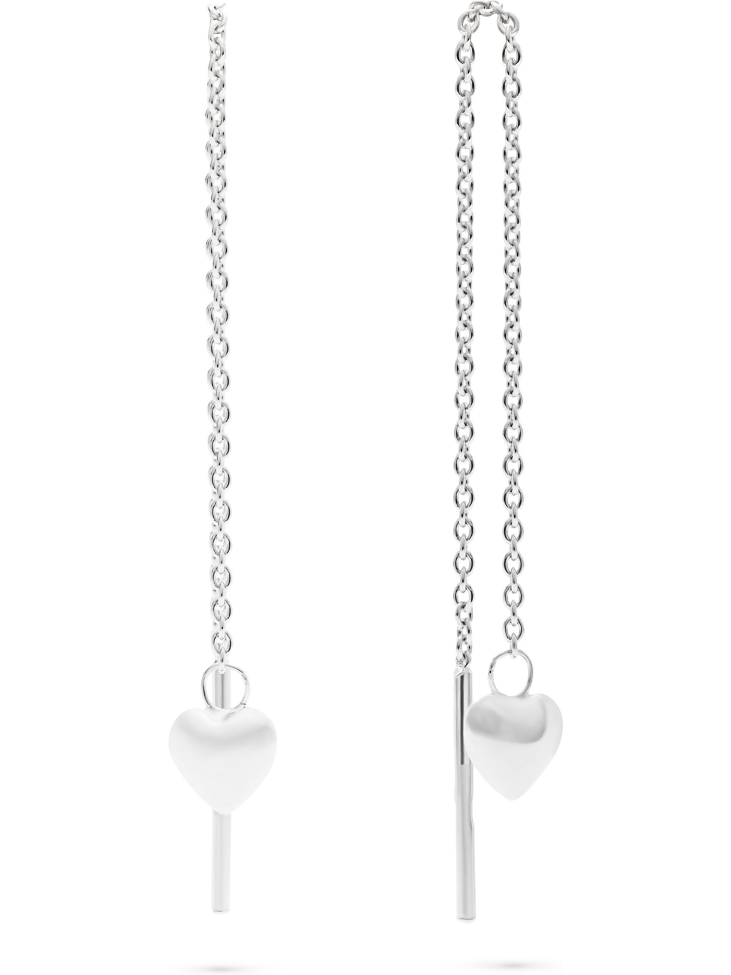 FAVS Earrings in Silver: front