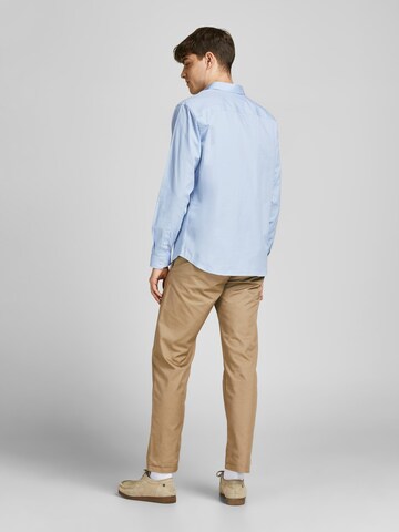 JACK & JONES Slim fit Button Up Shirt in Blue