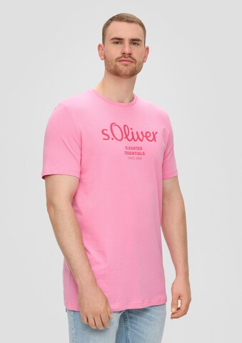 s.Oliver Red Label Big & Tall T-Shirt in Pink: Vorderseite