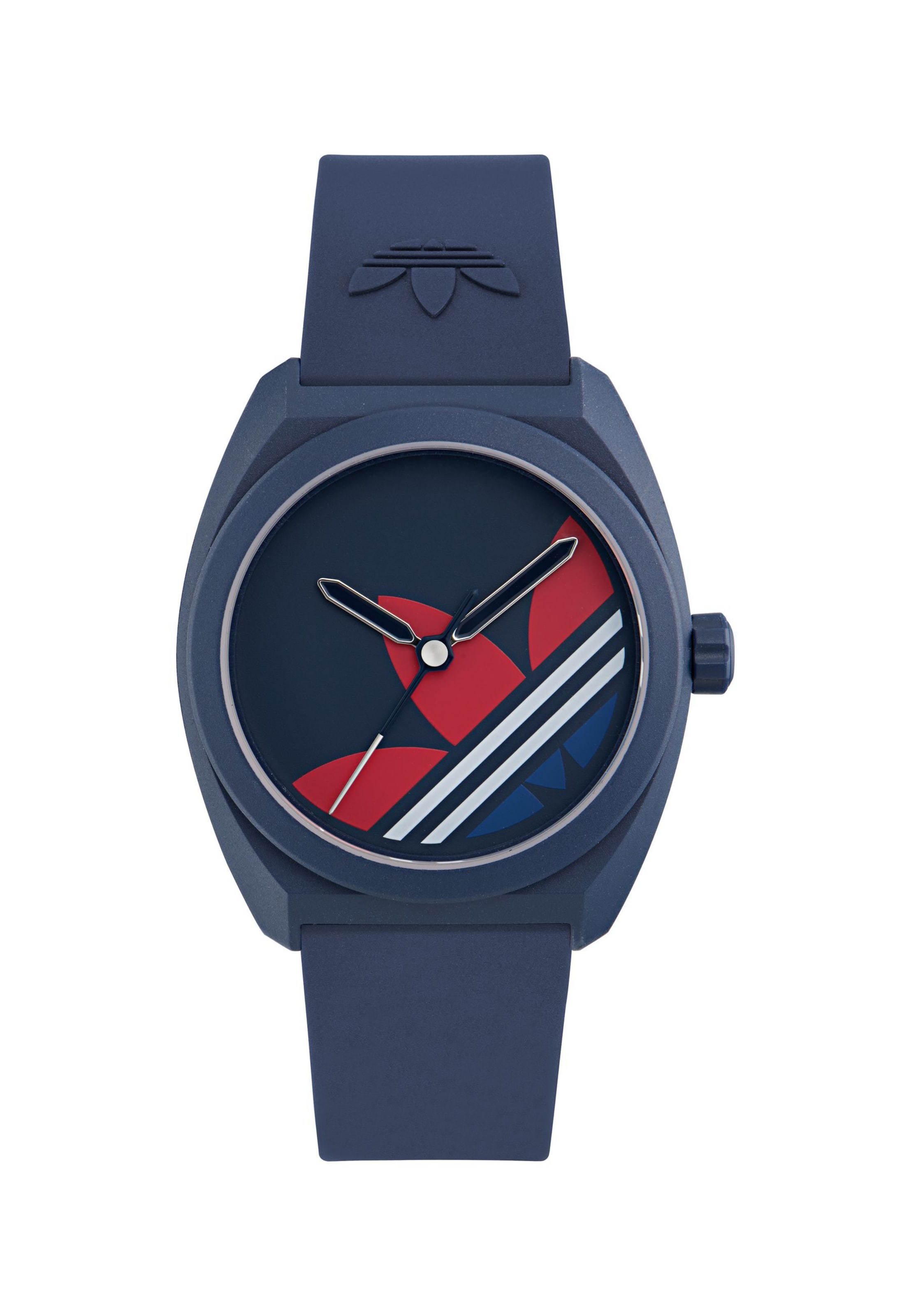 ADIDAS ORIGINALS Analoog horloge 'PROJECT THREE' in Blauw: voorkant