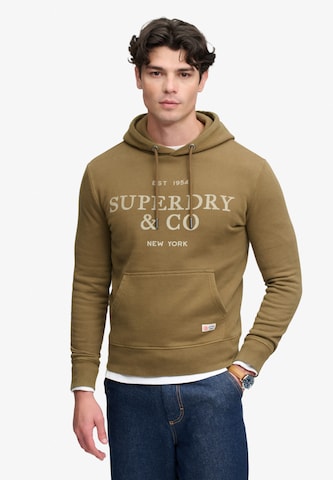 Superdry & Co Collegepaita '1954 Company' värissä ruskea: etupuoli