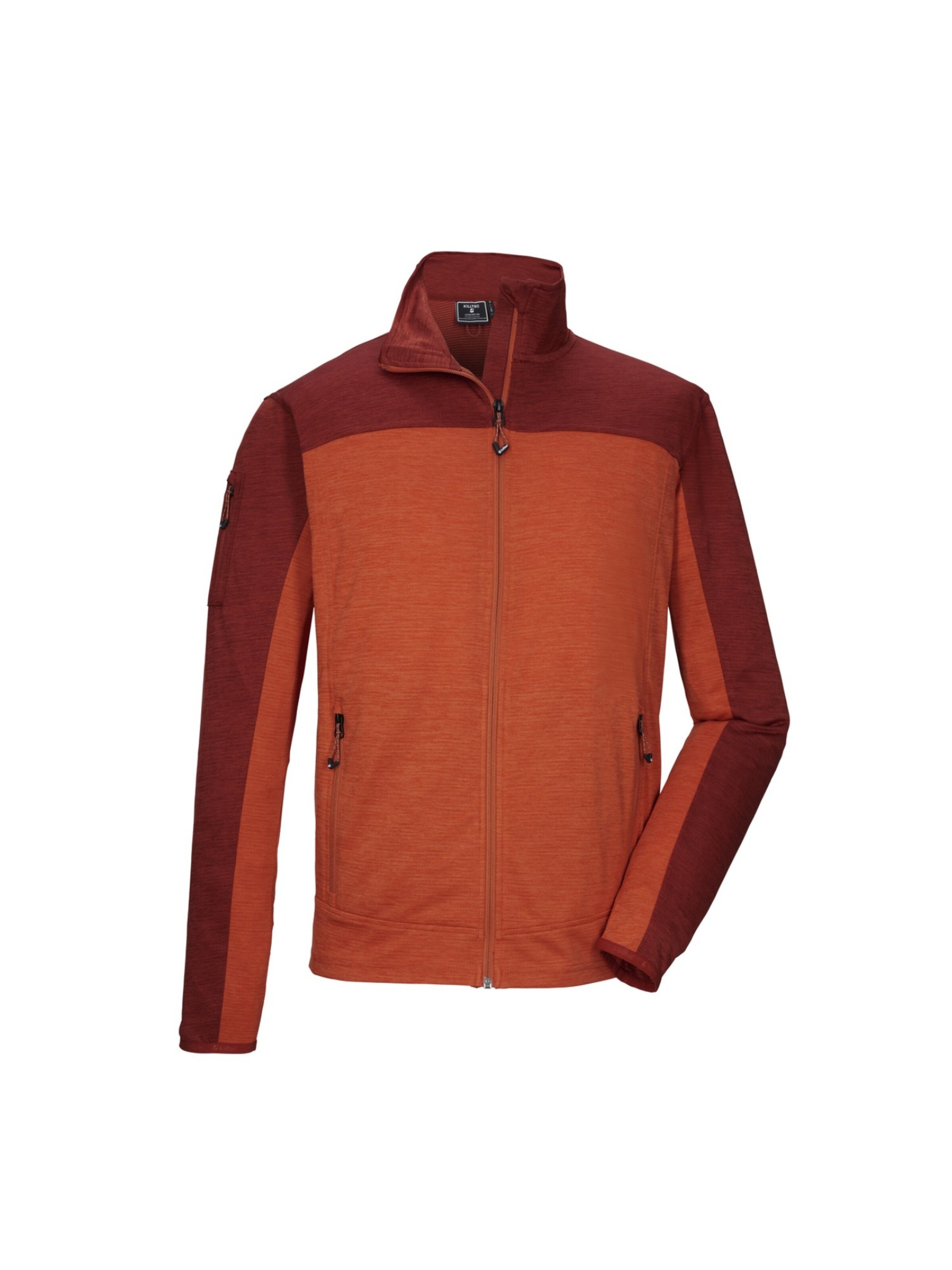 KILLTEC Athletic Jacket 'Killtec 2-In-1-Jacke KOS 42 MN FLX JCKT' in Orange: front