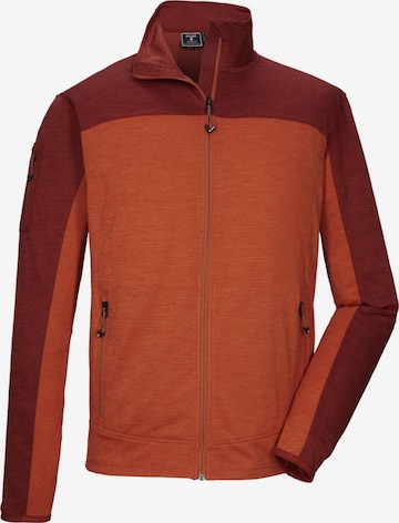 KILLTEC Athletic Jacket 'Killtec 2-In-1-Jacke KOS 42 MN FLX JCKT' in Orange: front