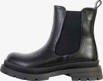 Bottines The Divine Factory en noir : devant