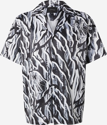 Chemise Carlo Colucci en noir : devant