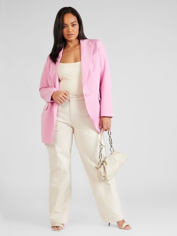 ONLY Carmakoma - Blazer 'LANA-BERRY' em rosa