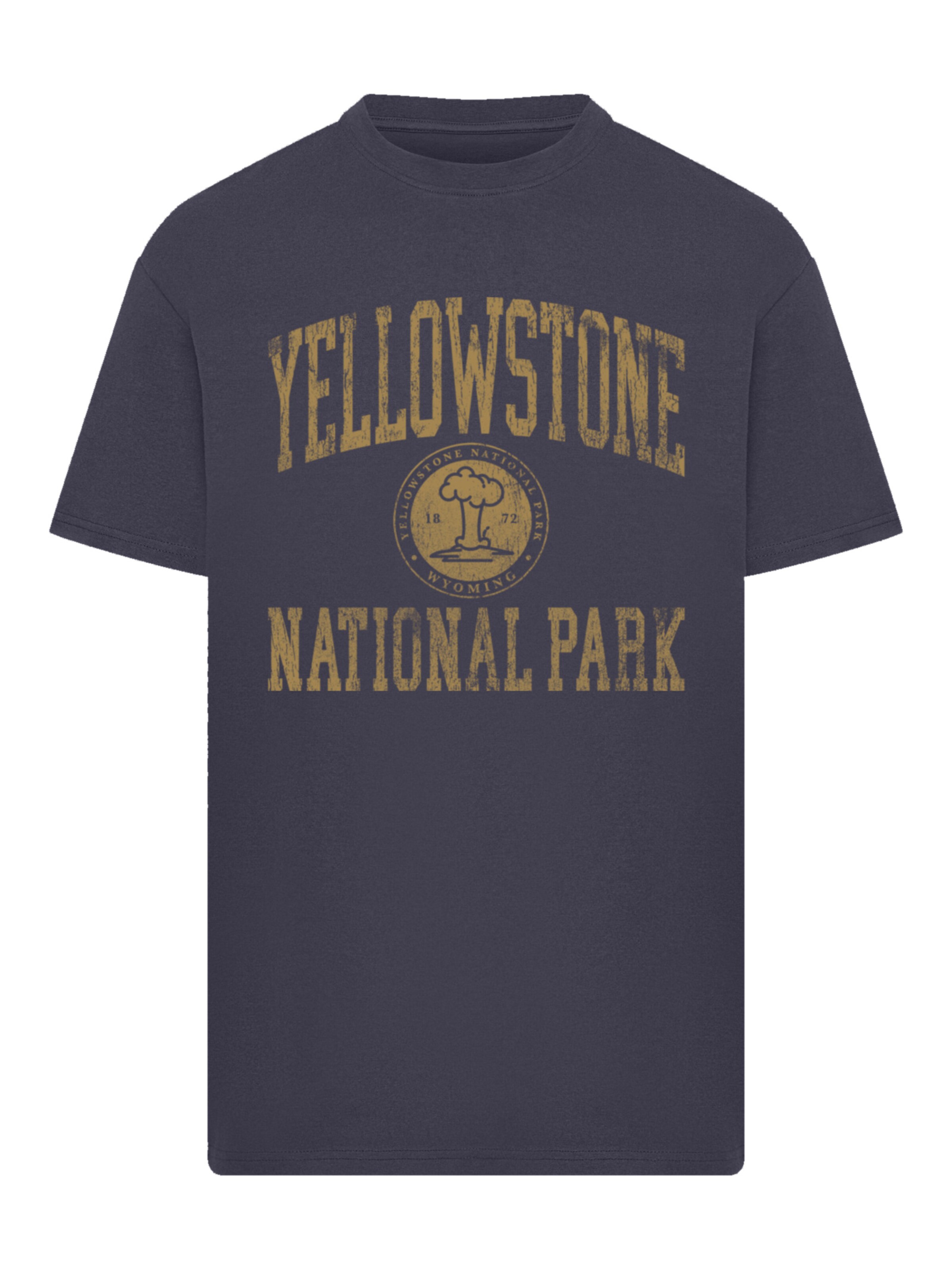 F4NT4STIC Shirt 'US National Parks Yellowstone Wyoming' in Blue: front