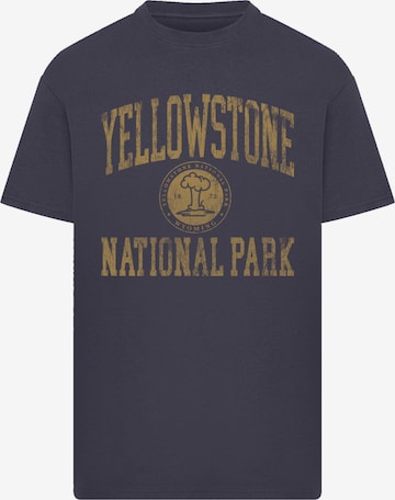 F4NT4STIC Shirt 'US National Parks Yellowstone Wyoming' in Blue: front