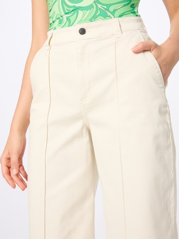 HOLLISTER Wide leg Παντελόνι σε λευκό