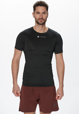Virtus Shirt 'BONDER M S-S' in Zwart: voorkant