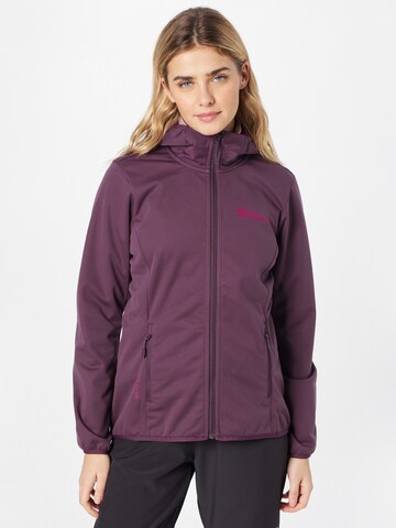 JACK WOLFSKIN - Casaco outdoor 'Windhein' em roxo: frente