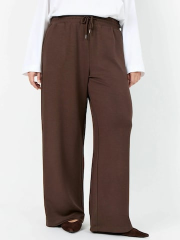 Wasabi Concept Regular Trousers ' WA-SEBINA 80 ' in Brown