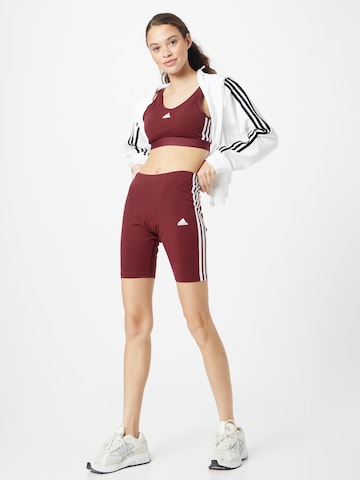 ADIDAS SPORTSWEAR Slimfit Παντελόνι φόρμας 'Essentials' σε κόκκινο