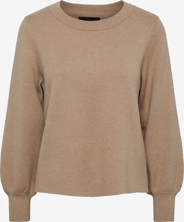 PIECES Sweater 'Jenna' in Brown: front