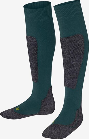 FALKE Socken 'Active Ski' in Grün: Vorderseite