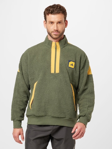 ADIDAS GOLF Athletic Sweatshirt in Green: front