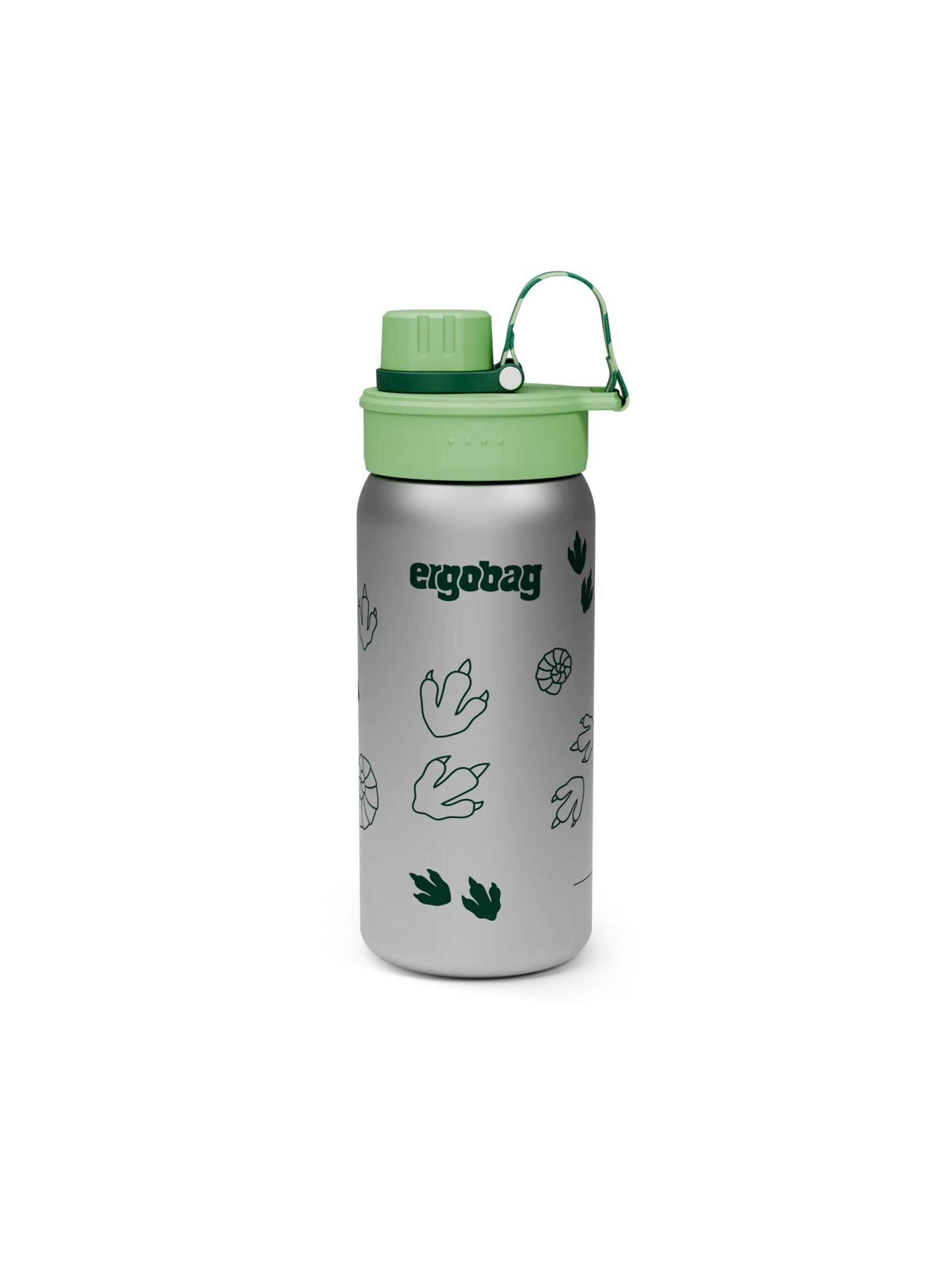 ergobag Drinking Bottle 'Trinkflasche Edelstahl Trinkflasche' in Green: front