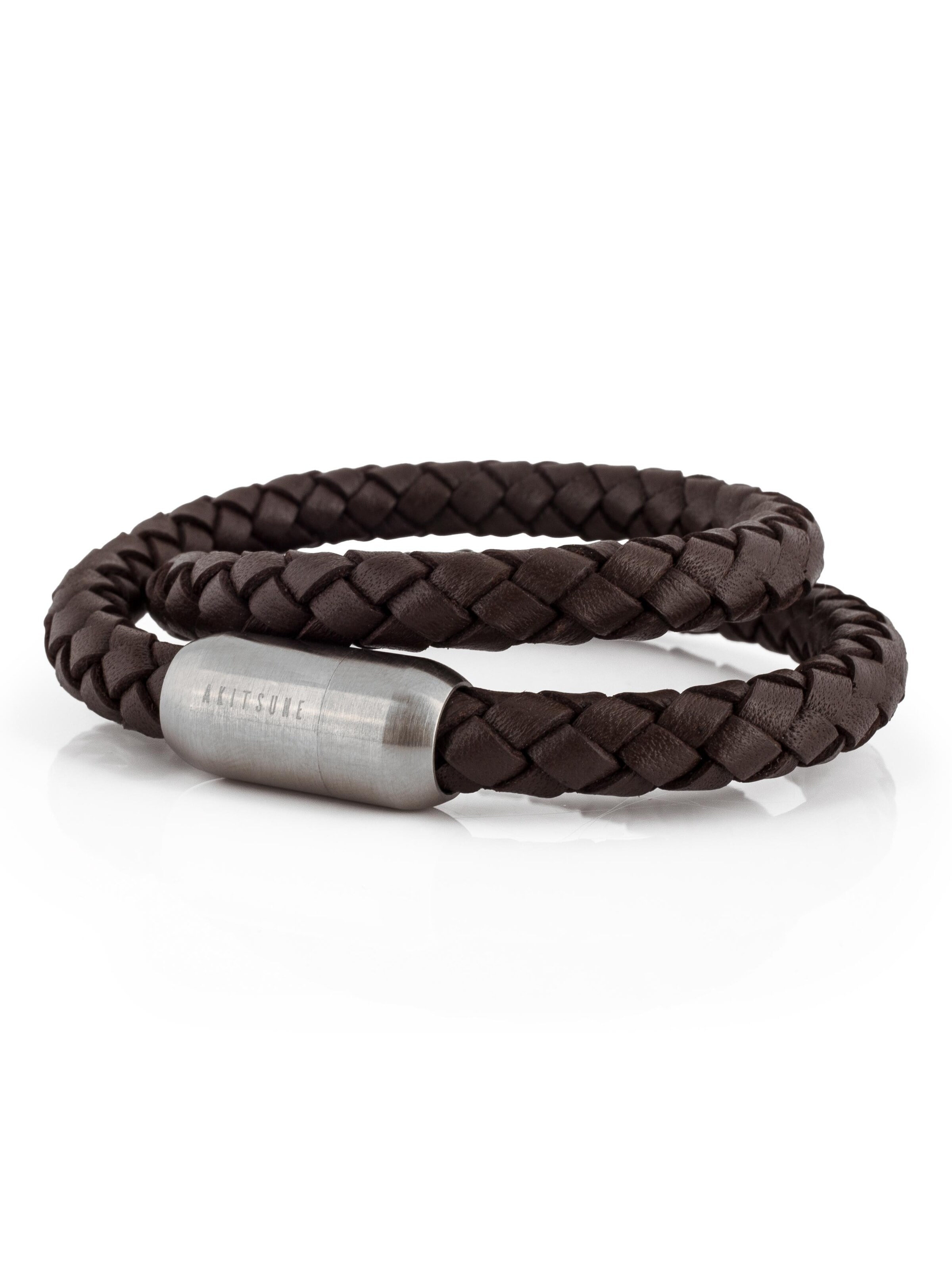Akitsune Bracelet 'Navis' in Brown: front