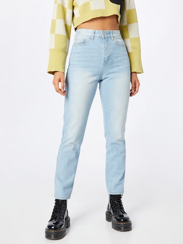 Nasty Gal Regular Jeans in Blue: front