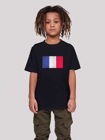 T-Shirt 'Frankreich Flagge' F4NT4STIC en noir : devant