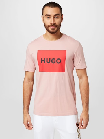 HUGO Red Bluser & t-shirts 'Dulive222' i pink: forside
