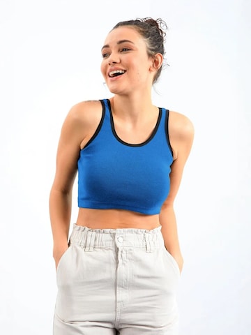 Tommy Life Top in Blue: front
